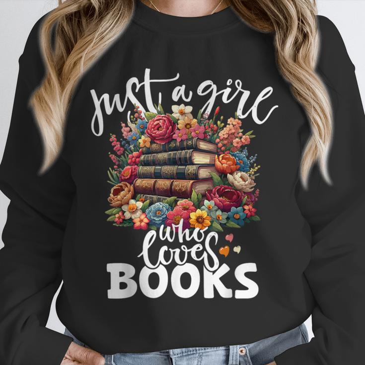 Bookworm For Women Just A Girl Who Loves Books Unisex Sweatshirt Bookworm For Women Just A Girl Who Loves Books Unisex Sweatshirt