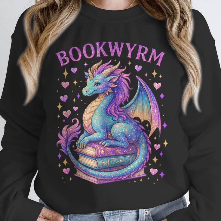 Bookwyrm Just a Girl Who Loves Dragons Books Dragon Reader Unisex Sweatshirt