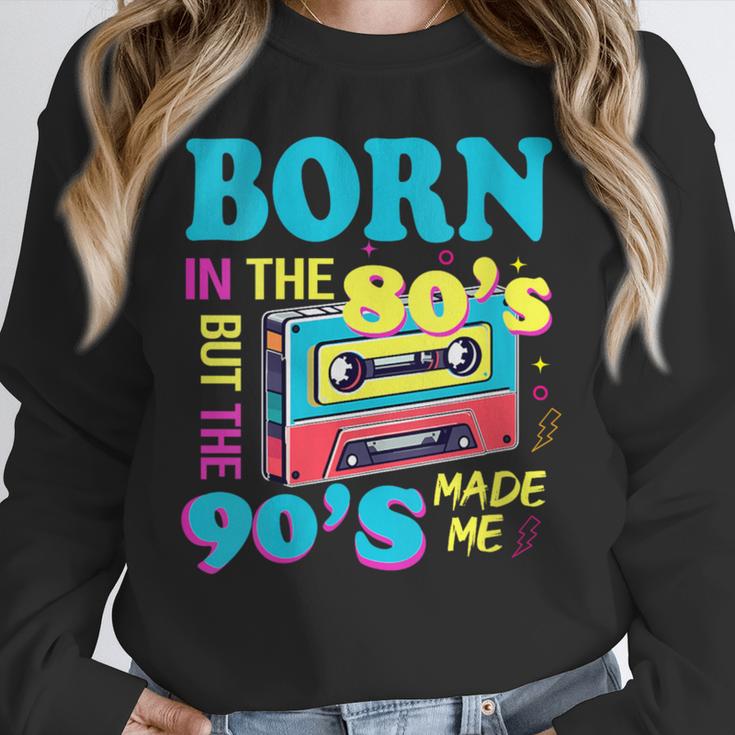 Born In The 80's But 90's Made Me Nostalgia Cassette Tape Unisex Sweatshirt