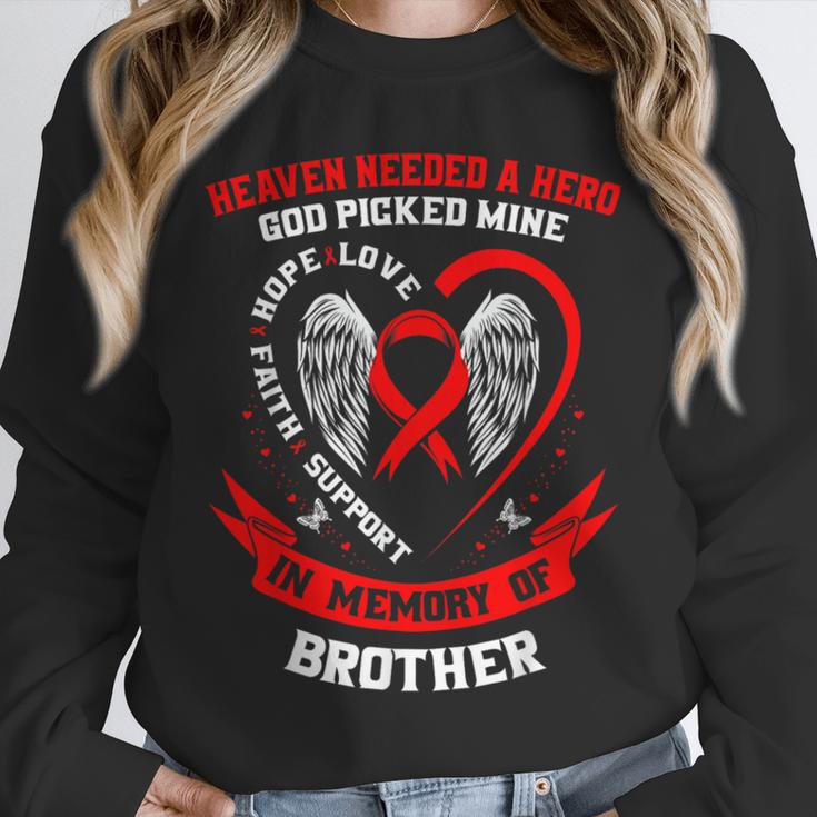 Brother Heart Disease Awareness In Remembrance In Memory Of Unisex Sweatshirt