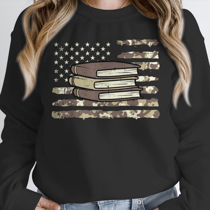 Camo Across America Read Reading Book Librarian Men Women Unisex Sweatshirt