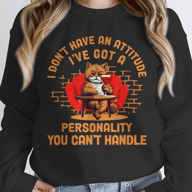 Cat Drinking Wine Solitude Party Introvert Personality For Men Women Unisex Sweatshirt Cat Drinking Wine Solitude Party Introvert Personality For Men Women Unisex Sweatshirt
