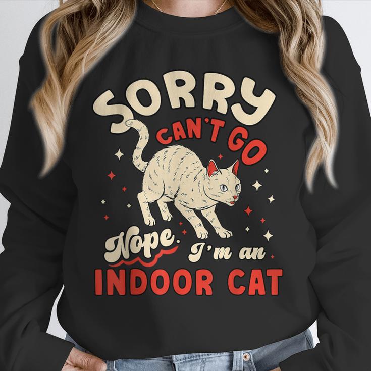 Cat Lover Sorry Cant Go Im An Indoor Introvert Cat Mom Unisex Sweatshirt Cat Lover Sorry Cant Go Im An Indoor Introvert Cat Mom Unisex Sweatshirt