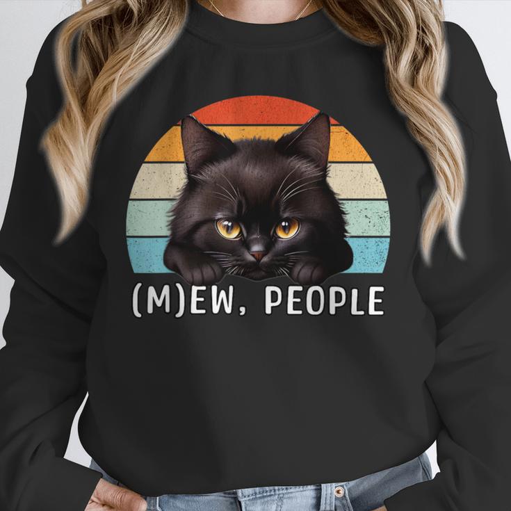 Cat Pun Introvert Anti Social Ew People Kitty Unisex Sweatshirt Cat Pun Introvert Anti Social Ew People Kitty Unisex Sweatshirt
