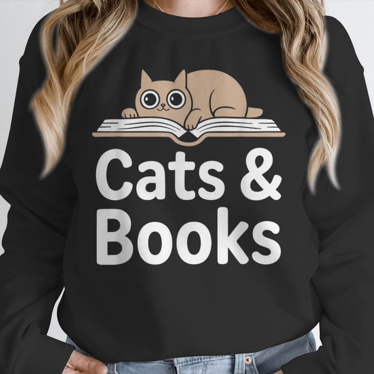 Cats And Books Unisex Sweatshirt Cats And Books Unisex Sweatshirt