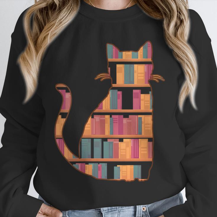 Cats Reading Books Librarian Library Readers Unisex Sweatshirt