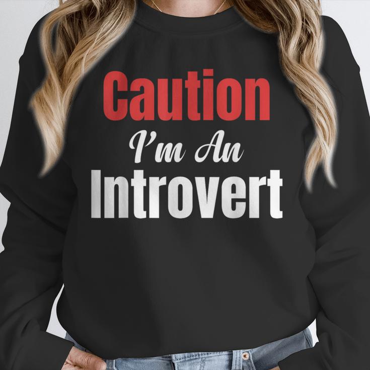 Caution I'm An Introvert Sarcastic Geek Video Gamer Jokes Unisex Sweatshirt Caution I'm An Introvert Sarcastic Geek Video Gamer Jokes Unisex Sweatshirt