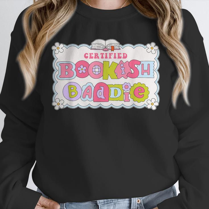 Certified Bookish Baddie Cute Book Lover Unisex Sweatshirt