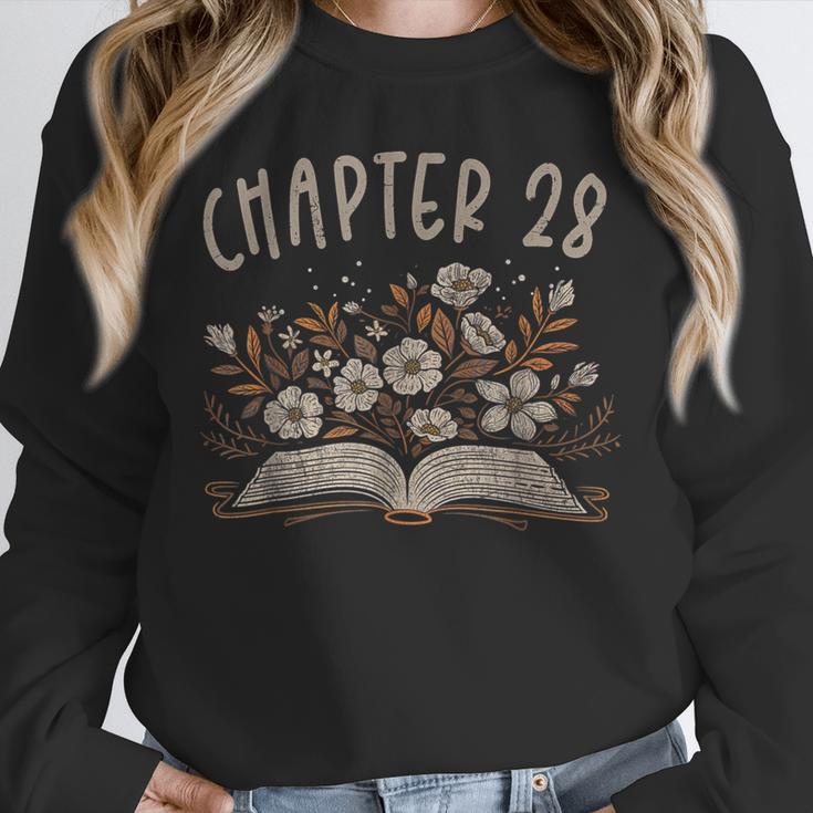 Chapter 28th Birthday Bookworm 28 Years Old For Book Lovers Unisex Sweatshirt