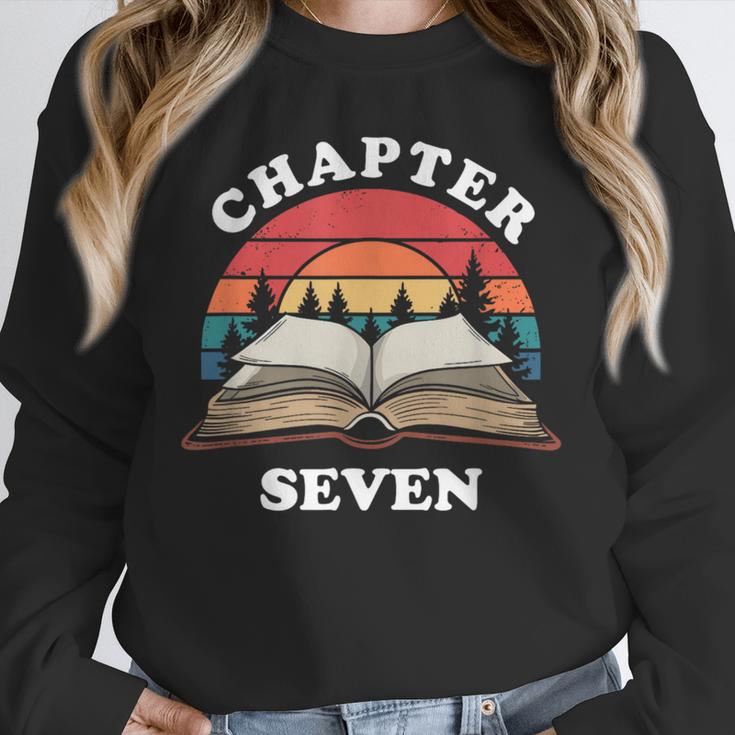 Chapter Seven Book Reading 7th Birthday 7 Year Old Unisex Sweatshirt