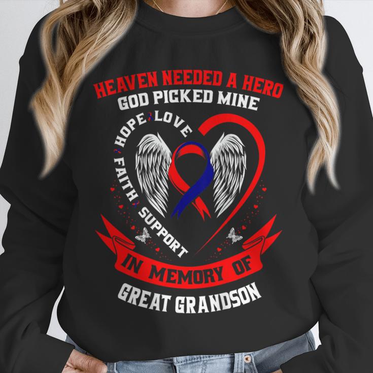 CHD Heart Disease Awareness Shirts In Memory Great Grandson Unisex Sweatshirt CHD Heart Disease Awareness Shirts In Memory Great Grandson Unisex Sweatshirt