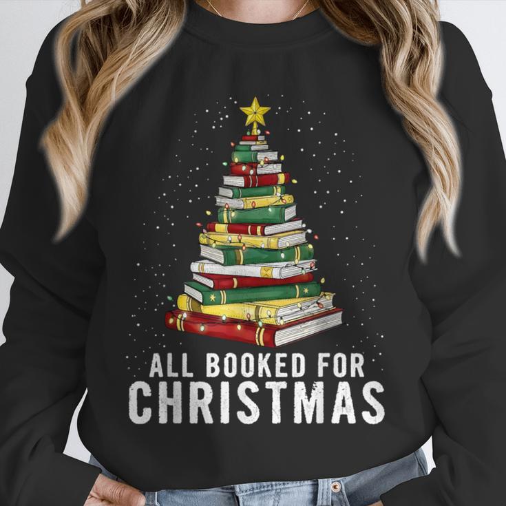 Christmas Book Tree All Booked For Xmas Unisex Sweatshirt
