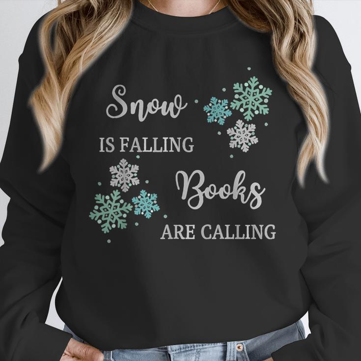 Christmas Shirts Snow Is Falling Books Are Calling Men Women Unisex Sweatshirt Christmas Shirts Snow Is Falling Books Are Calling Men Women Unisex Sweatshirt