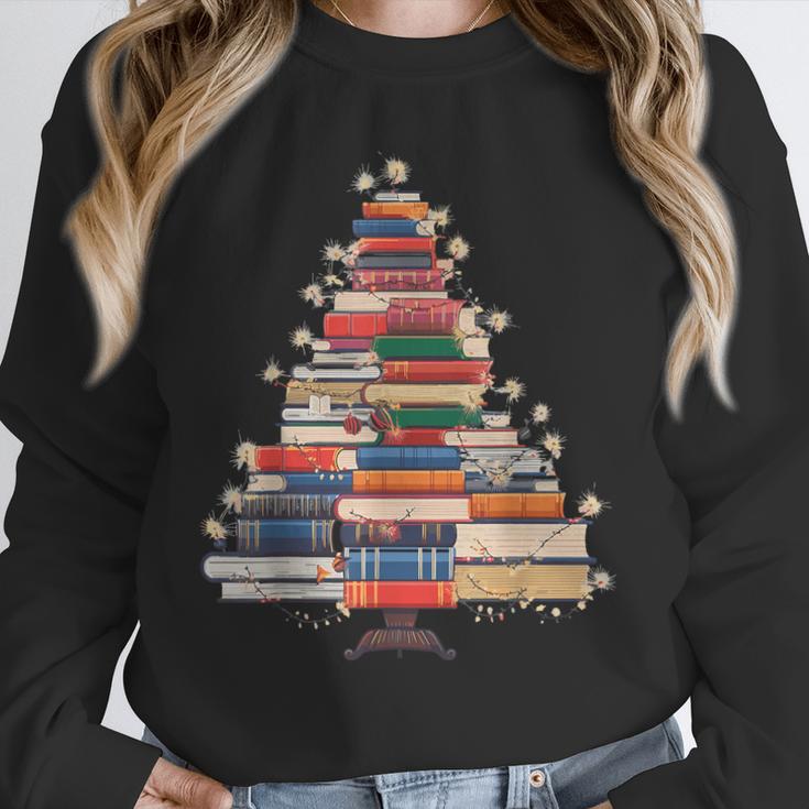 Christmas Tree Book Bookworm Unisex Sweatshirt