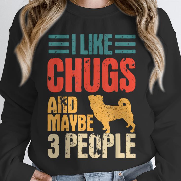 Chug Dog Retro Vintage Pughuahua Owner Fur Parent Introvert Unisex Sweatshirt Chug Dog Retro Vintage Pughuahua Owner Fur Parent Introvert Unisex Sweatshirt