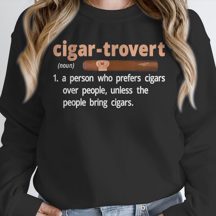 Cigar-Trovert Cigar Smoking Humor Definition Introvert Unisex Sweatshirt Cigar-Trovert Cigar Smoking Humor Definition Introvert Unisex Sweatshirt