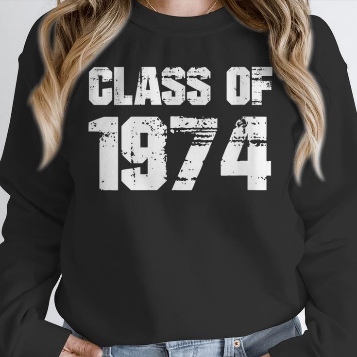 Class Of 1974 High School College Graduation Reunion Unisex Sweatshirt