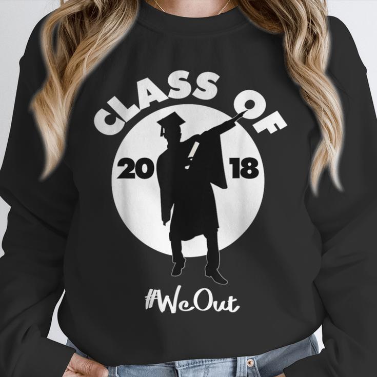 Class Of 2018 Dabbing Graduations Shirt-High School Grad Tee Unisex Sweatshirt