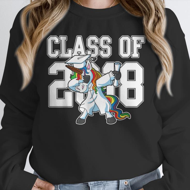 Class Of 2018 Dabbing Unicorn Graduation Shirt Unisex Sweatshirt