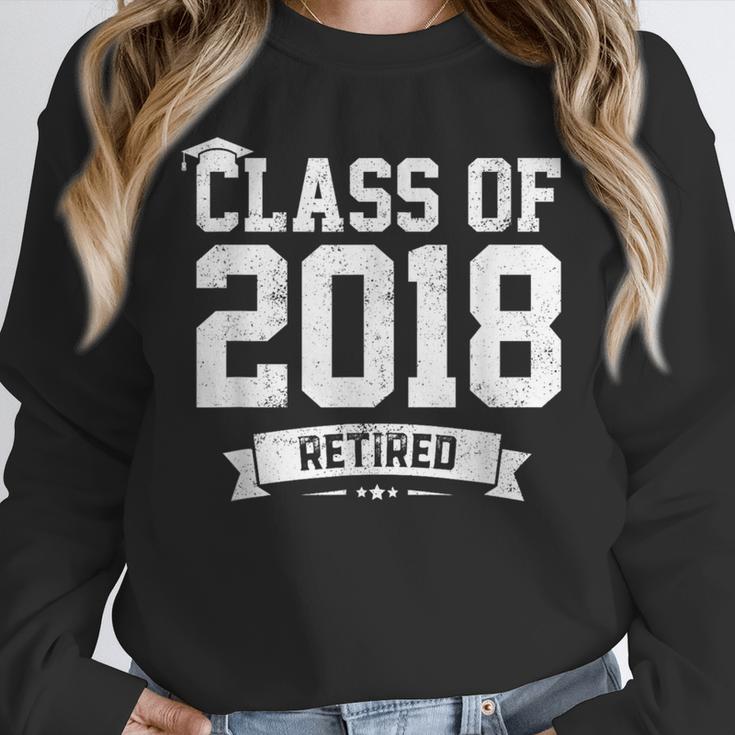 Class Of 2018 Retired Graduation TShirt Fun Retirement Shirt Unisex Sweatshirt