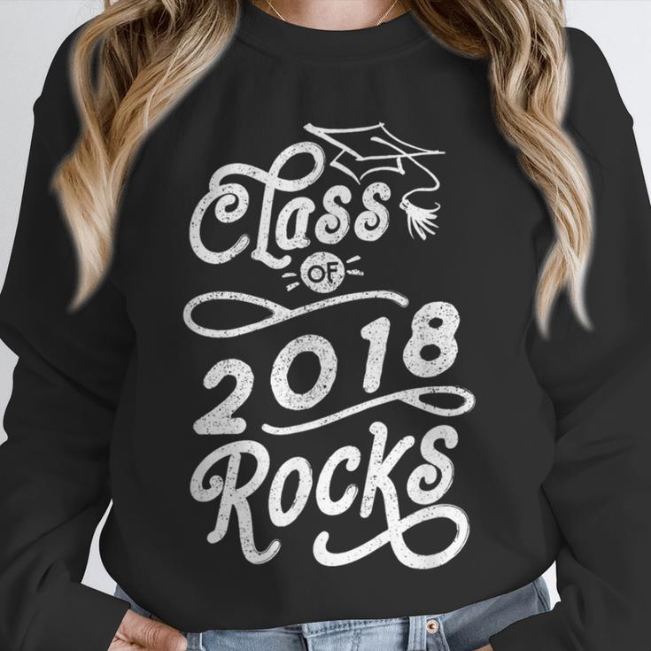 Class Of 2018 Rocks Seniors Graduation 2018 Unisex Sweatshirt