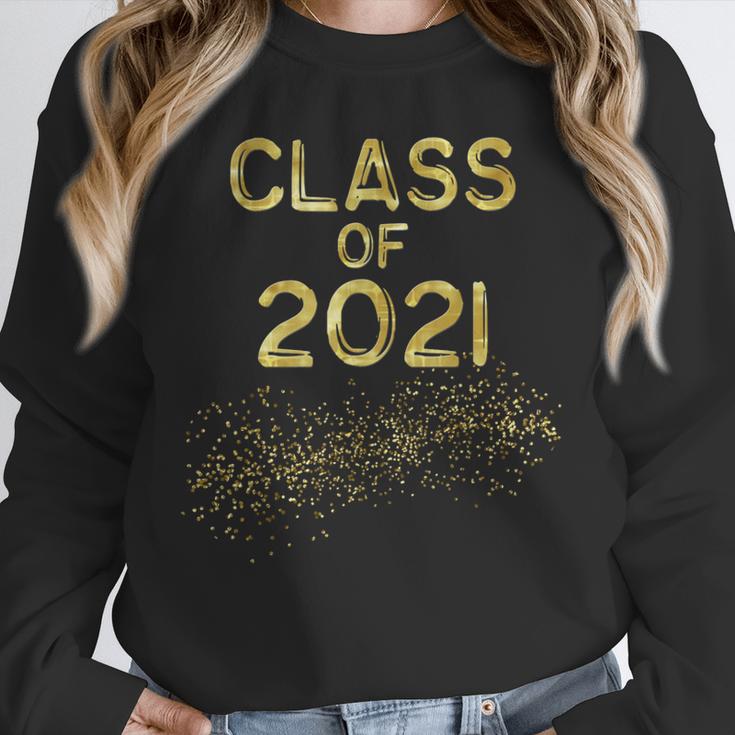 CLASS Of 2021 Gold Bokeh Confetti Fun Graduation Unisex Sweatshirt