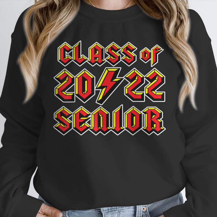 Class 2022 Senior 80s 90s Rock Retro Vintage Graduation Unisex Sweatshirt