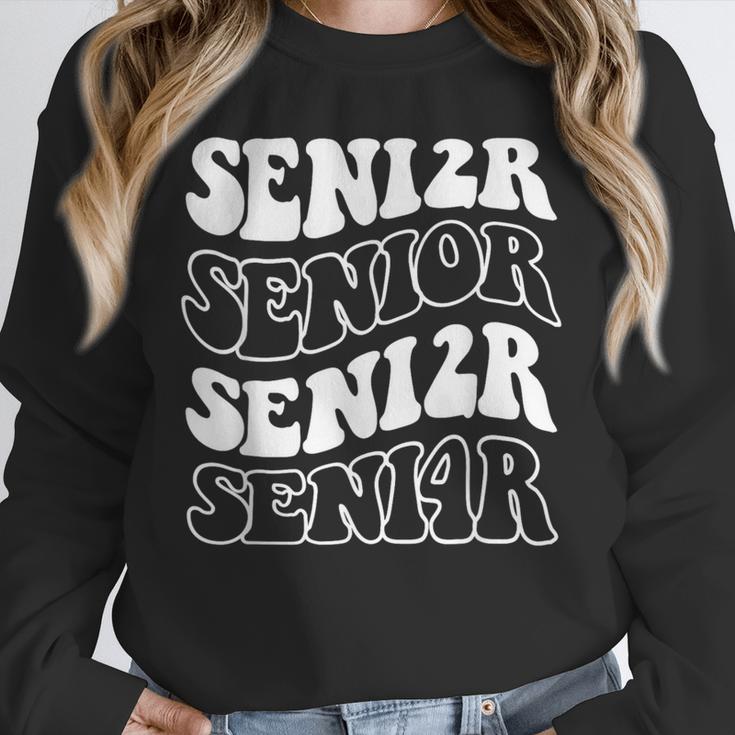 Class Of 2024 High School Senior Graduation Groovy Wave Unisex Sweatshirt