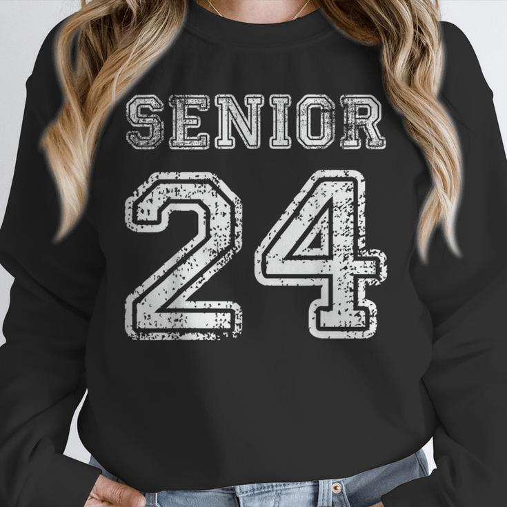 Class Of 2024 Senior Graduation Tee Back To School Vintage Unisex Sweatshirt