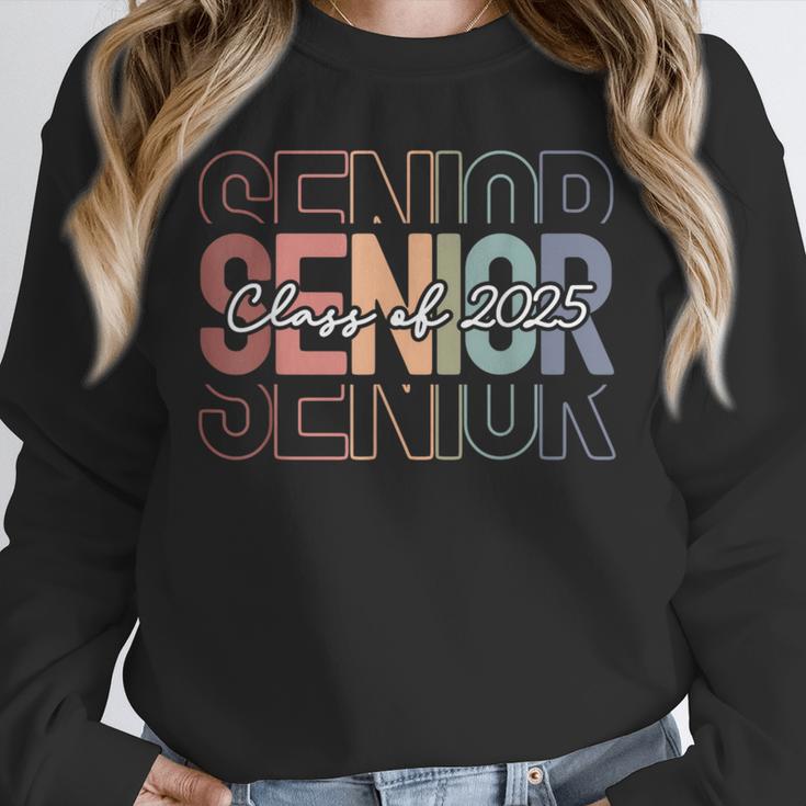 Class Of 2025 Senior 2025 Graduation Leopard Retro Rainbow Unisex Sweatshirt