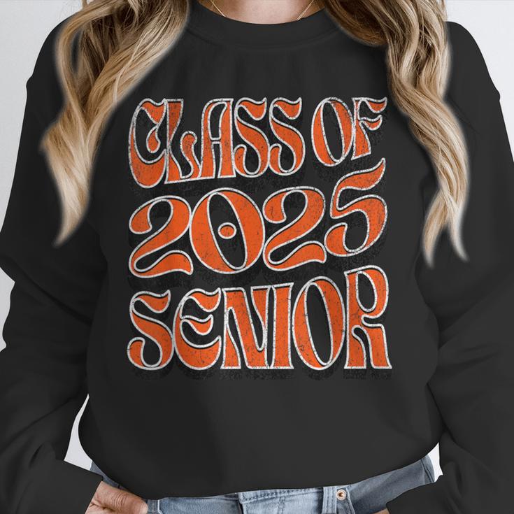 Class Of 2025 Senior Orange And Student Graduation Unisex Sweatshirt
