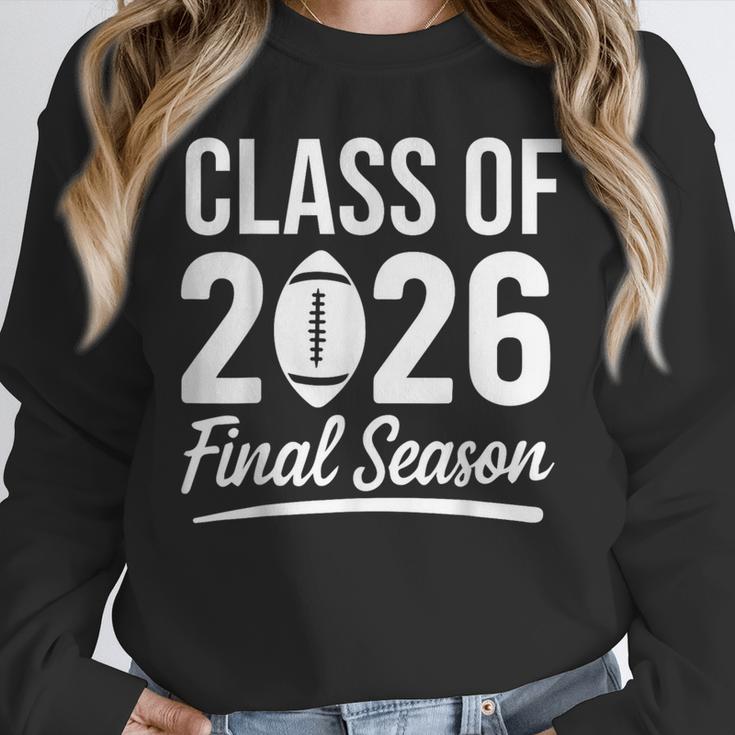 Class Of 2026 Final Season Senior 2026 Football Graduation Unisex Sweatshirt