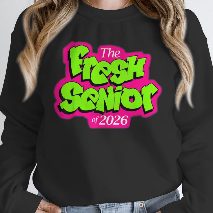 Class Of 2026 Fresh Senior 90s TV Style Retro Graduation Unisex Sweatshirt