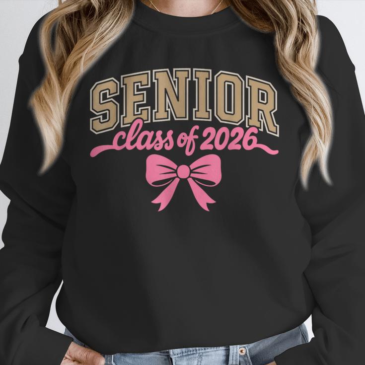 Class Of 2026 Pink Coquette Bow Senior Graduation Unisex Sweatshirt