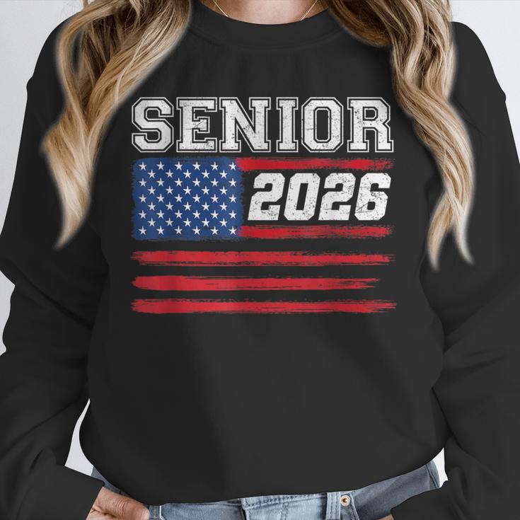 Class Of 2026 Senior Back To School American Flag Graduation Unisex Sweatshirt