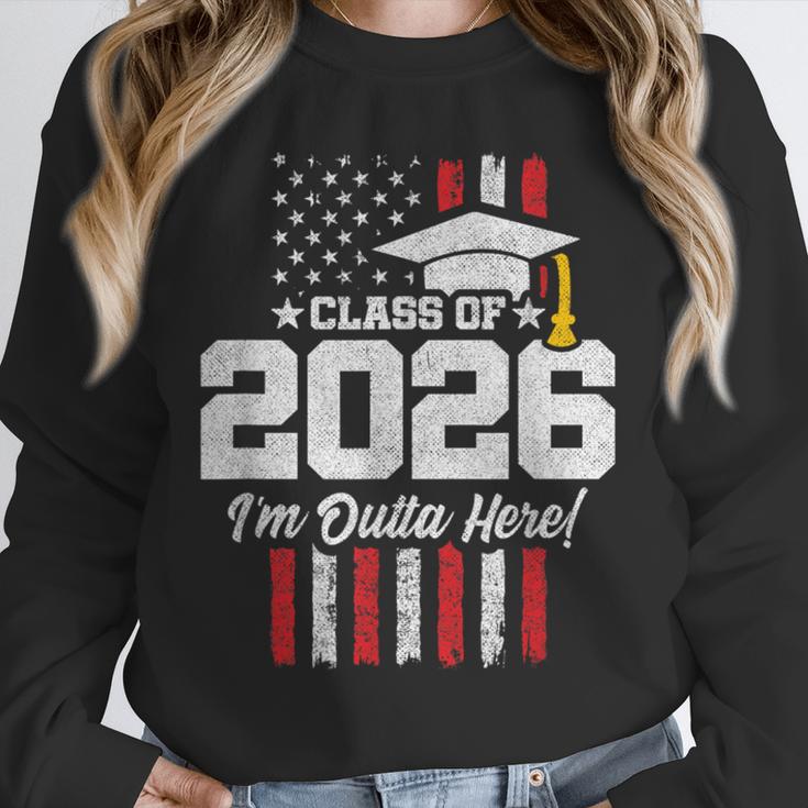 Class Of 2026 Senior Graduation American Flag Senior 2026 Unisex Sweatshirt