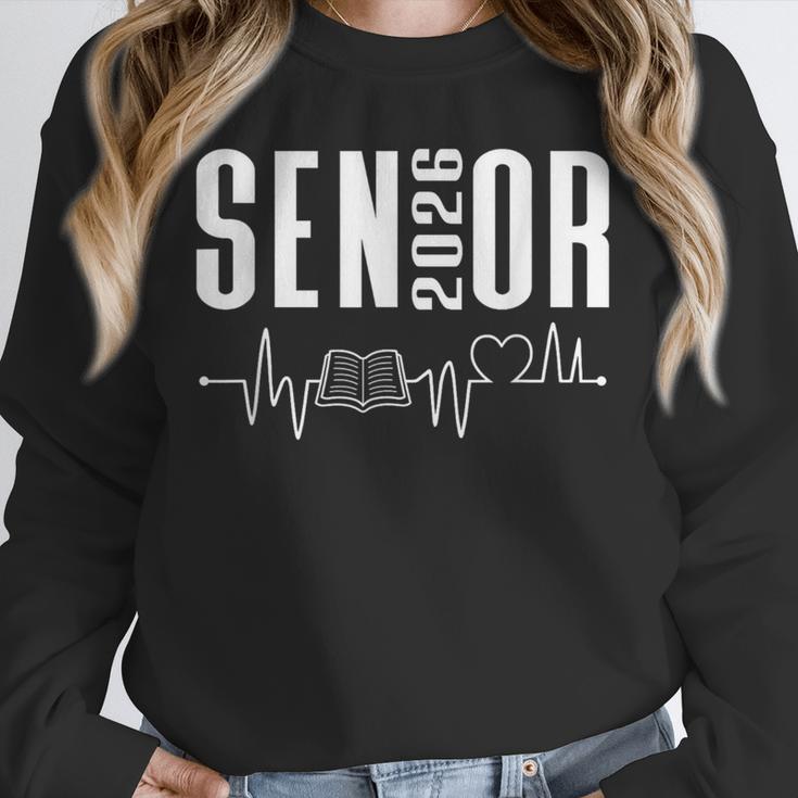 Class Of 2026 Senior Reading Themed Book Heartbeat Unisex Sweatshirt Class Of 2026 Senior Reading Themed Book Heartbeat Unisex Sweatshirt