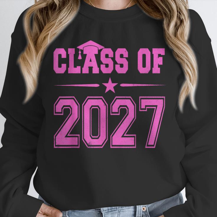 Class Of 2027 Pink Girls Shirt Graduation Unisex Sweatshirt