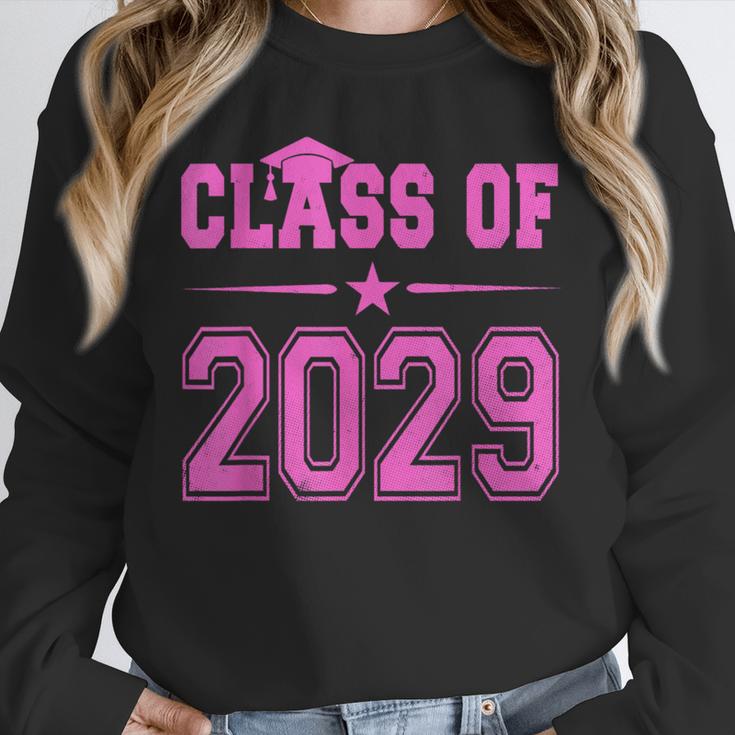 Class Of 2029 Pink Girls Shirt Graduation Unisex Sweatshirt