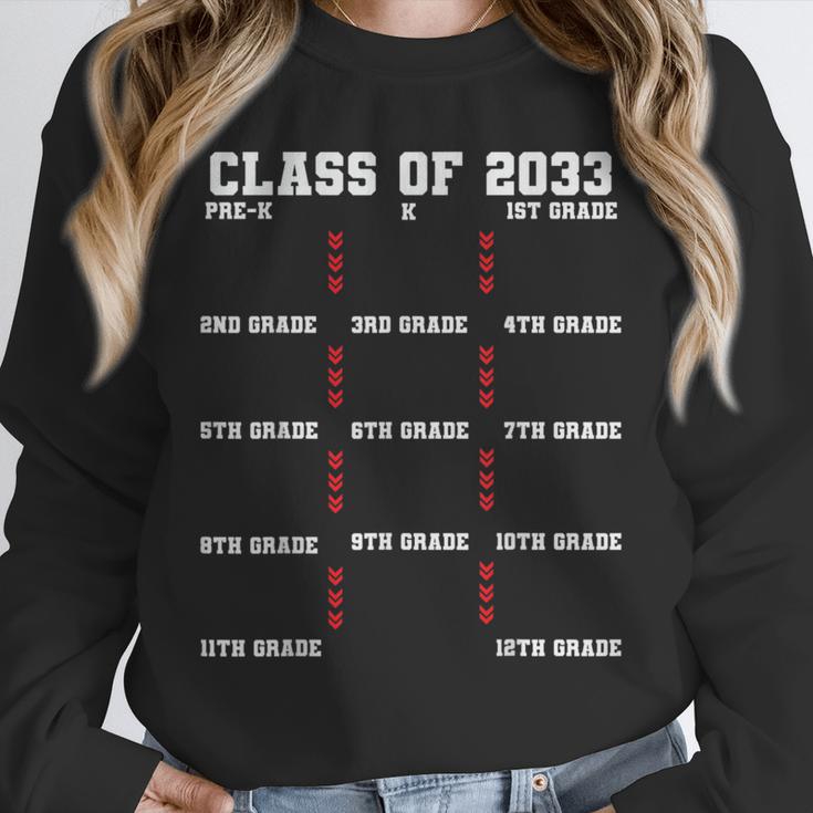 Class Of 2033 Graduation With Space For Hand Prints Unisex Sweatshirt