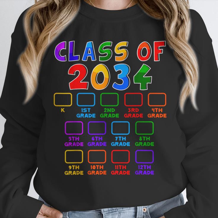 Class Of 2034 Grow With Me Graduation First Day Of School Unisex Sweatshirt