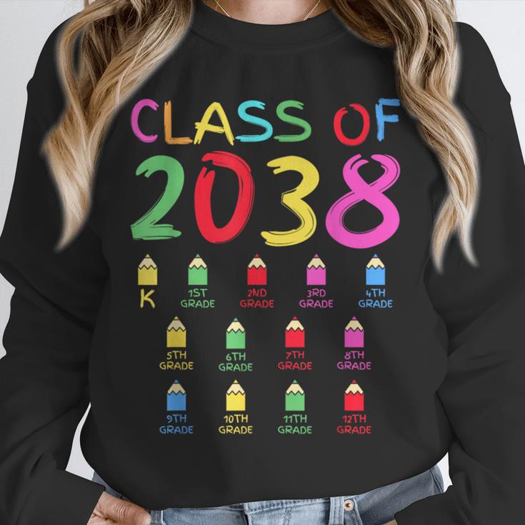 Class Of 2038 Senior Class 2038 Idea Graduation Grow With Me Unisex Sweatshirt