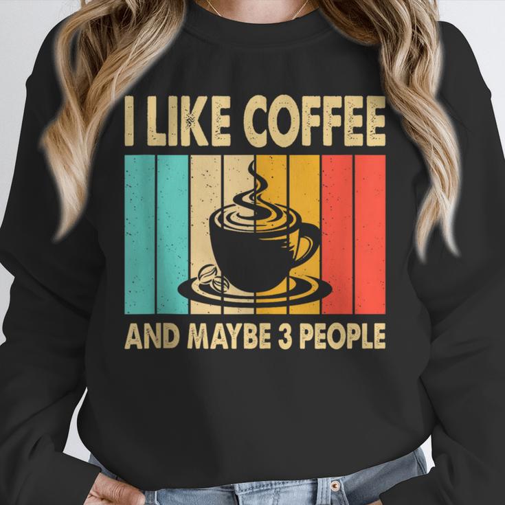 I Like Coffee And Maybe 3 People Introvert Anti-Social Unisex Sweatshirt I Like Coffee And Maybe 3 People Introvert Anti-Social Unisex Sweatshirt