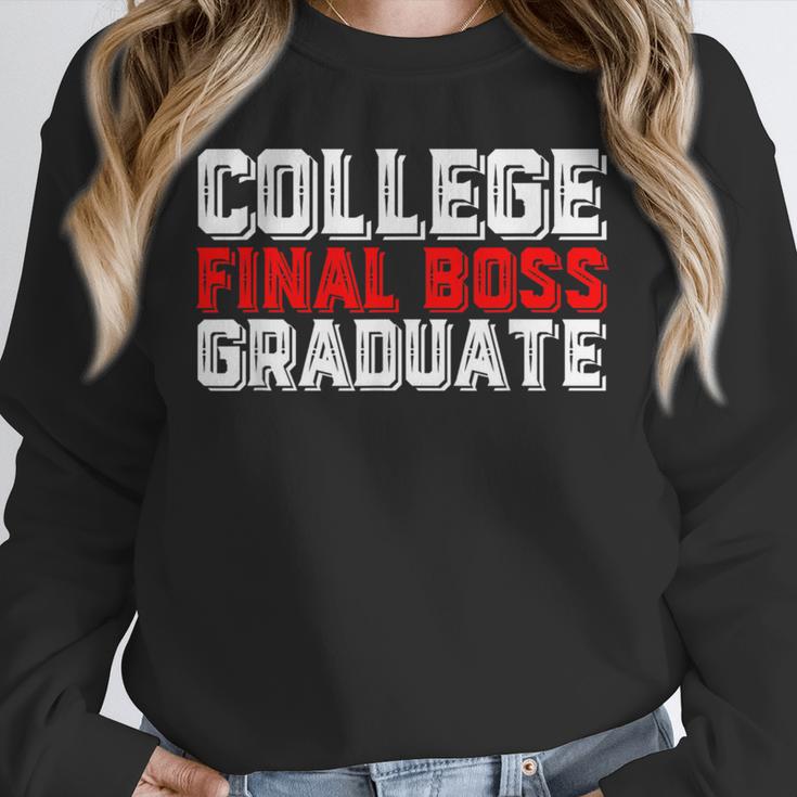 College Final Boss Graduate University Grad Gamer Graduation Unisex Sweatshirt