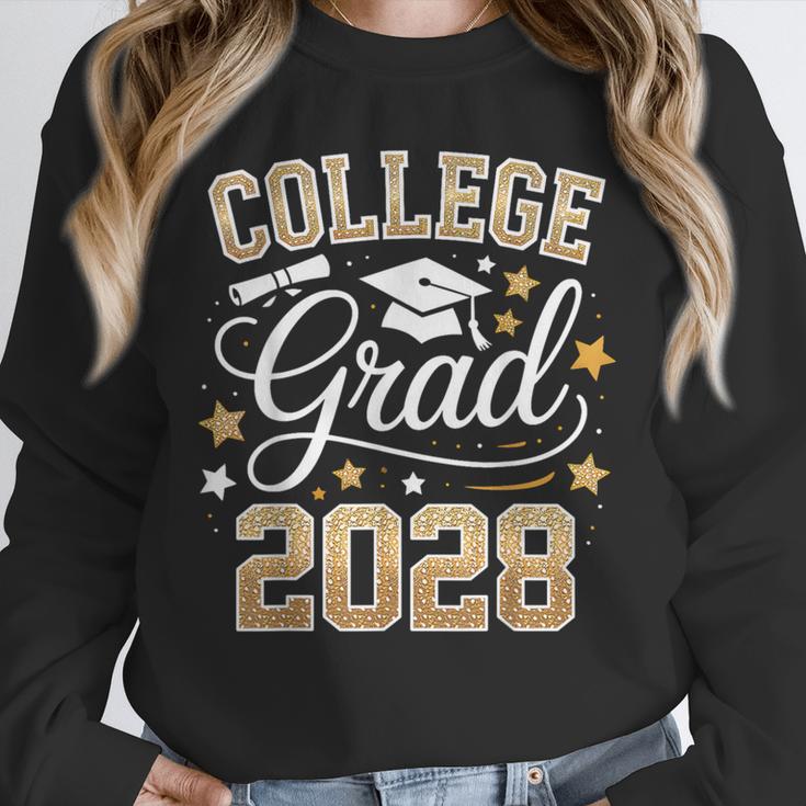 College Grad Class Of 2028 Senior Graduate Graduation 2028 Unisex Sweatshirt