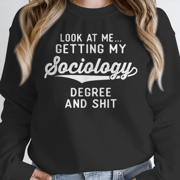 College Graduation For Him Her Getting Sociology Degree Unisex Sweatshirt