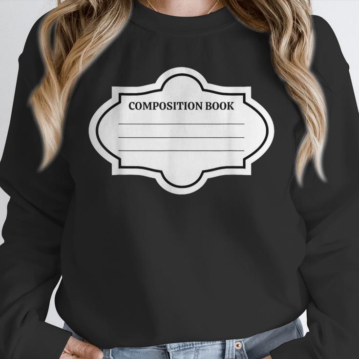 Composition Book Notebook Teacher's Halloween Group Costume Unisex Sweatshirt Composition Book Notebook Teacher's Halloween Group Costume Unisex Sweatshirt