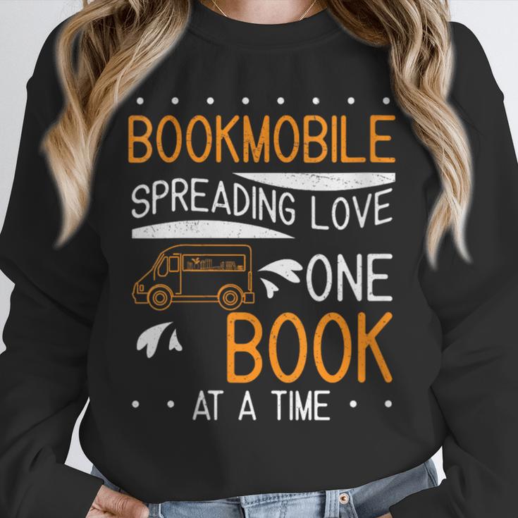 Cool Bookmobile Librarian Spreading Love One Book At A Time Unisex Sweatshirt