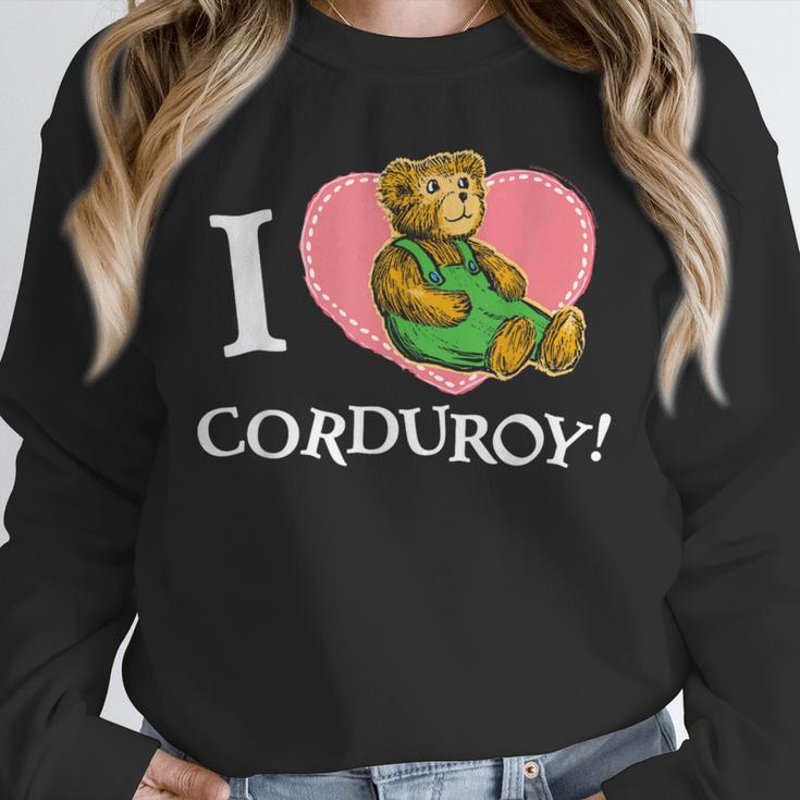 Corduroy I Heart Corduroy Teddy Bear Retro Children's Book Unisex Sweatshirt Corduroy I Heart Corduroy Teddy Bear Retro Children's Book Unisex Sweatshirt