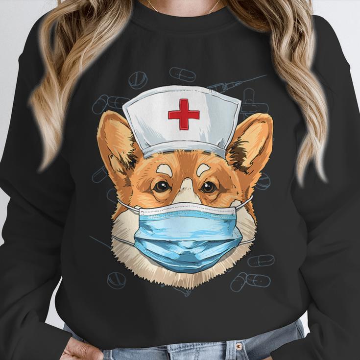 Corgi Dog Nurse RN Nursing School Graduation Unisex Sweatshirt